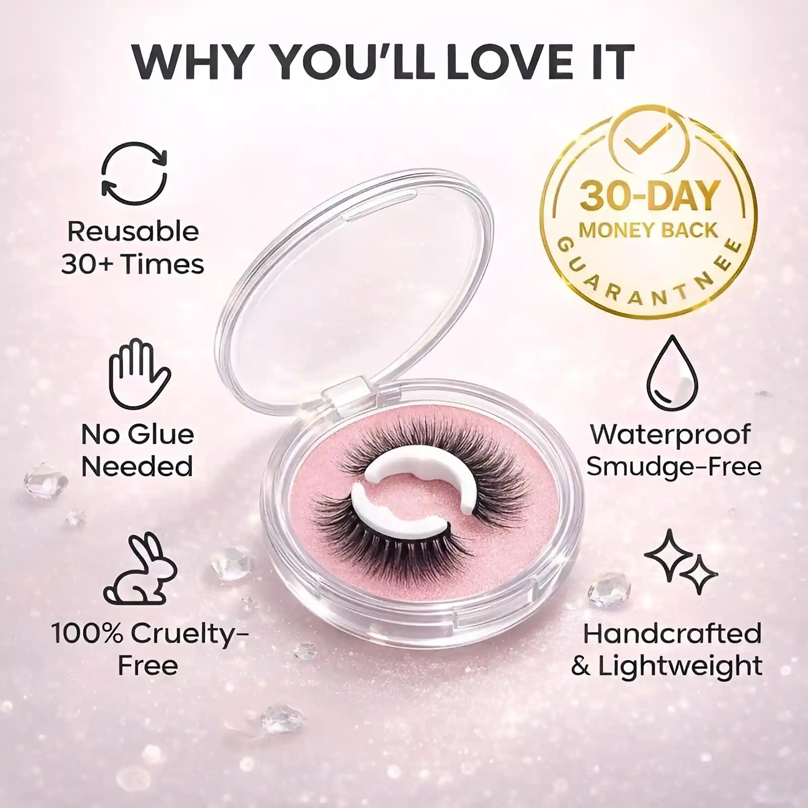 Phansta™ Autoadesivas Extensões de Pestanas